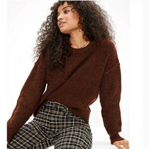American Eagle Brown Wool Chunky Sweater Medium​​